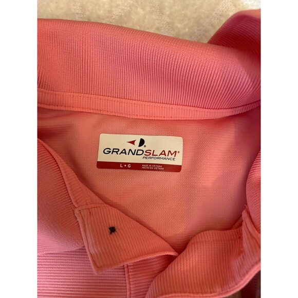 Grand slam Performance Pink Golf Polo Light Weight Mens Size Large - Picture 13 of 16